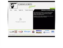 Tablet Screenshot of converyceilings.com